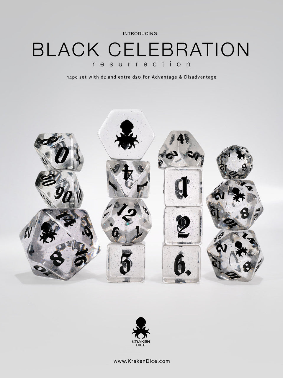 Black Celebration: Resurrection 14pc Dice Set